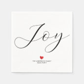 Serviette En Papier Simple élégance Noël Joie Fête de Noël (Devant)