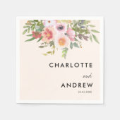 Serviette En Papier Simple, élégant eucalyptus, flowers (Devant)