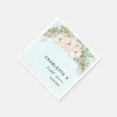 Serviette En Papier Simple, élégant eucalyptus, flowers (Coin)