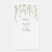 Serviette En Papier Simple Elegant Greenery Vines Wedding (Devant)