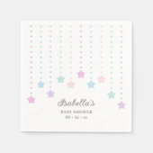 Serviette En Papier Simple Elegant Twinkle Little Stars Baby shower (Devant)