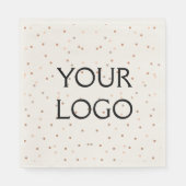 Serviette En Papier simple et minimal ajoutez votre logo/votre design  (Devant)