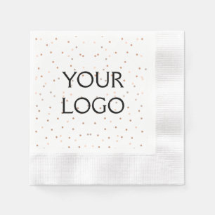Serviette En Papier simple et minimal ajoutez votre logo/votre design 