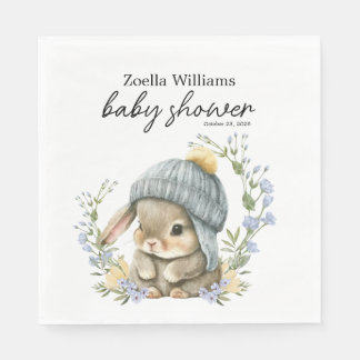 Serviette En Papier Simple Forest Woodland Baby Shower Napkin