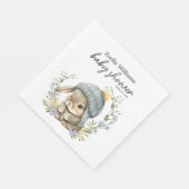 Serviette En Papier Simple Forest Woodland Baby Shower Napkin (Coin)