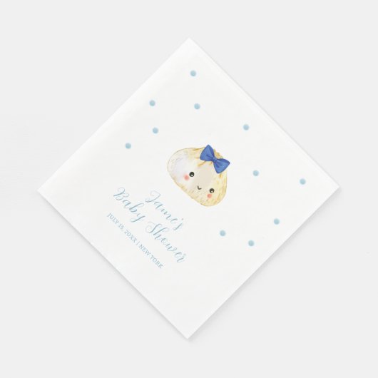 Serviette En Papier Simple garçon Petit Baby shower de dumping (Coin)