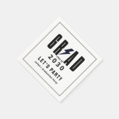Serviette En Papier Simple Graduation Grad Party (Coin)