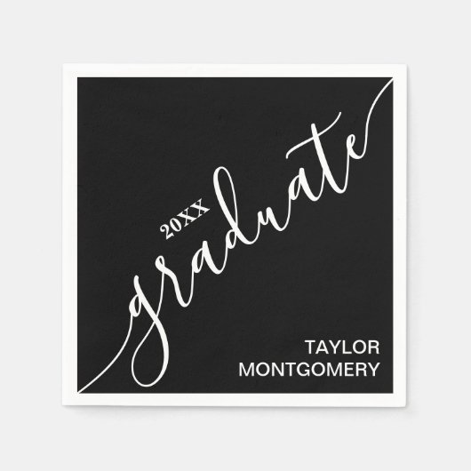 Serviette En Papier Simple Graduation Party (Devant)