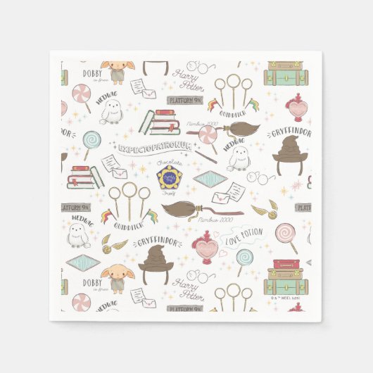 Serviette En Papier Simple Harry Potter Baby Shower devient Fête de Bé (Devant)