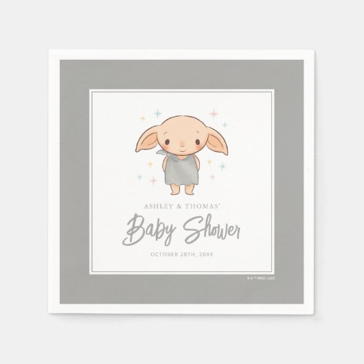 Serviette En Papier Simple Harry Potter - Baby Shower Dobby (Devant)