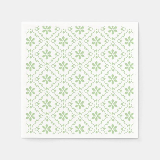Serviette En Papier Simple Holiday Snowflake Motif Classic (Devant)