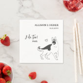 Serviette En Papier Simple je fais trop chien berger allemand Mariage (En situation)