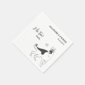 Serviette En Papier Simple je fais trop chien berger allemand Mariage (Coin)
