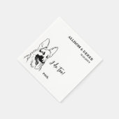 Serviette En Papier Simple je fais trop chien berger allemand Mariage (Coin)