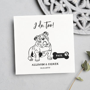 Serviette En Papier Simple je fais trop Chien Chien Chien Chien Mariag