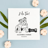 Serviette En Papier Simple je fais trop Chien Chien Chien Chien Mariag