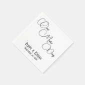 Serviette En Papier Simple Jolie Fête Mariage d'un jour de plus (Coin)