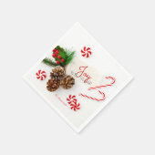 Serviette En Papier Simple Joyeux Noël moderne au monde (Coin)