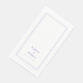 Serviette En Papier Simple Lavender Modern Minimalist Wedding Dinner (Coin)