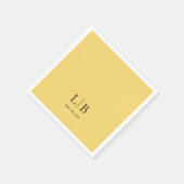 Serviette En Papier Simple Limite Citron goutte Mariage jaune (Coin)
