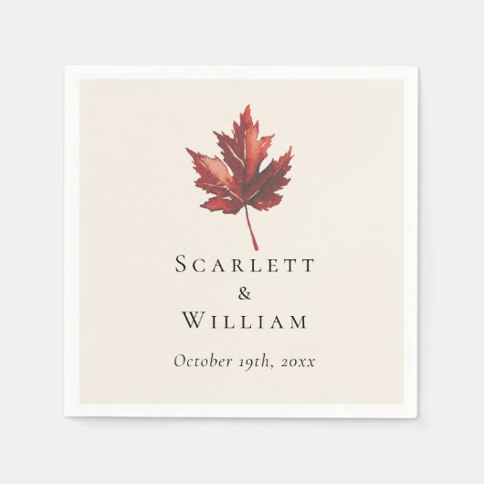 Serviette En Papier Simple Mariage à feutre de chute minimale (Devant)