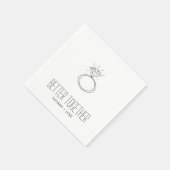 Serviette En Papier Simple Meilleur Ensemble Groupe d'engagement (Coin)