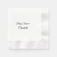 SIMPLE MINIMAL.CUTIE AJOUTER NOM BÉBÉ Baby shower 