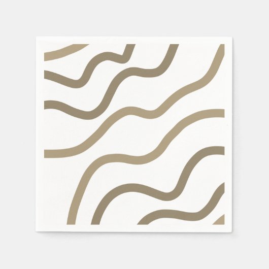Serviette En Papier simple minimum ajouter votre texte nom monogramme (Devant)