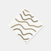 Serviette En Papier simple minimum ajouter votre texte nom monogramme (Coin)