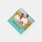 Serviette En Papier simple minimum ajouter votre texte photo noël (Coin)
