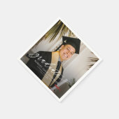 Serviette En Papier Simple Modern 2026 Photo Graduation (Coin)