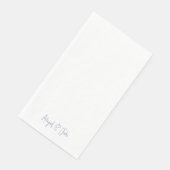 Serviette En Papier Simple Modern Script Noms Lavender Mariage (Coin)