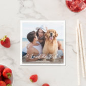 Serviette En Papier Simple moderne mignonne photo amusant chien de com (En situation)