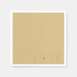 Serviette En Papier Simple Moderne Minimaliste AMOUR Papier ``````````
