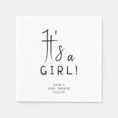 Serviette En Papier Simple moderne Neutre C'est un Baby shower pour fi (Devant)
