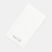 Serviette En Papier Simple moderne Noms de script II Mariage (Coin)