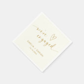 Serviette En Papier Simple moderne Nous sommes engagés pour la partie (Coin)