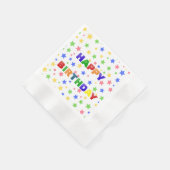 Serviette En Papier Simple moderne Pastel Star fête d'anniversaire col (Coin)