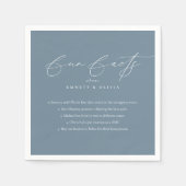 Serviette En Papier Simple Moderne Script Calligraphie Fun Fun Fun Fun (Devant)