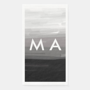 Serviette En Papier Simple monogramme ajoutez votre lettre de nom homm