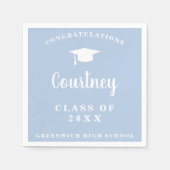 Serviette En Papier Simple Mortier Board Modernité Graduation (Devant)