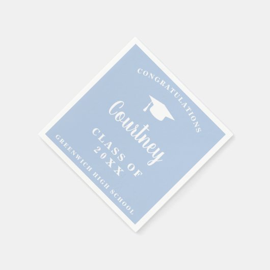 Serviette En Papier Simple Mortier Board Modernité Graduation (Coin)