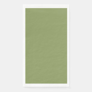Serviette En Papier Simple Mossy Green Pas de typographie