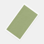 Serviette En Papier Simple Mossy Green Pas de typographie (Coin)