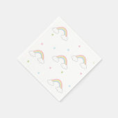 Serviette En Papier Simple Pastel Rainbow Cake (Coin)