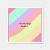 Serviette En Papier simple personnalisé minimal ajouter votre logo adr (Devant)