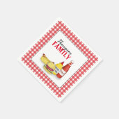 Serviette En Papier Simple Pique-nique Aquarelle Hamburger Hotdog Mign (Coin)