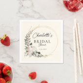 Serviette En Papier Simple, pivoine, eucalyptus, Fête des mariées (En situation)