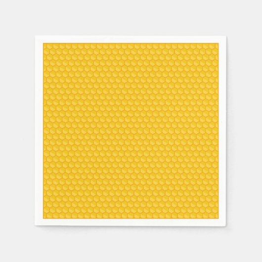 Serviette En Papier Simple rétro Honeycomb Gold (Devant)
