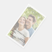 Serviette En Papier Simple Text Overlay Photo Rehearsal Dinner (Coin)